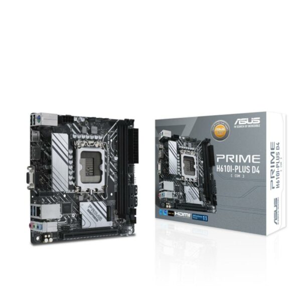 Asus Prime H610I-PLUS D4 Motherboard Mini ITX με Intel 1700 Socket (90MB1B20-M0EAYC) (ASU90MB1B20-M0EAYC) - SCAX