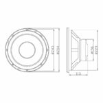 Woofer 10" 400W Blow - Image 3