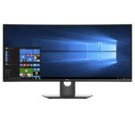 Used Monitor UltraSharp U3417W Curved/Dell/34``UW-QHD/3440x1440/Black/w/Speakers/DP & mini DP & 2xHD - Image 2