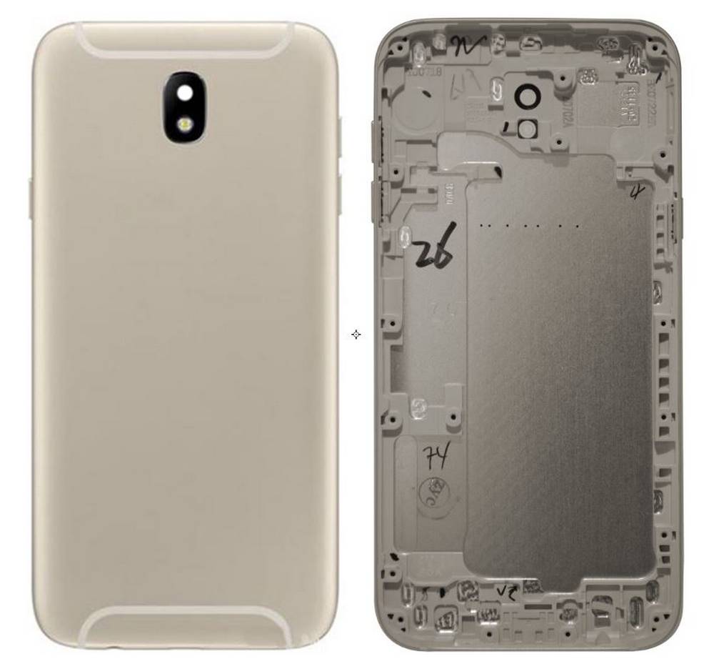 Καπάκι Μπαταρίας Samsung SM-J530F Galaxy J5 (2017) Χρυσαφί με Τζαμάκι Κάμερας και Πλαϊνά Πλήκτρα OEM Type A