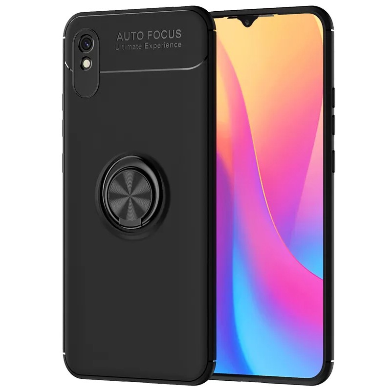 Θήκη Ancus Autofocus Shock Proof με Ring Holder για Xiaomi Redmi 9A / 9AT Μαύρο