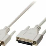 Nedis RS232 D-sub 25-pin male to D-sub 25-pin male