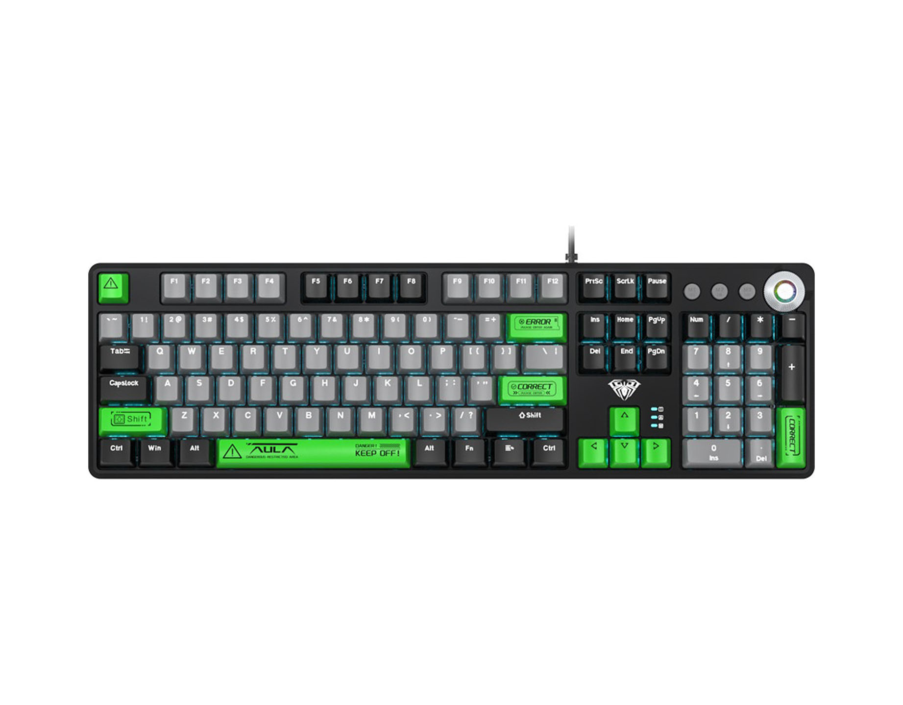 0.503.162_KEYBOARD-AULA-F2088-PRO-MECHANICAL-BLACK-USB-TYPEC-US-GR-NEW