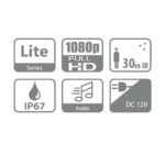 CCTV Dome HDCVI Κάμερα 2MP IR Eyeball 2.8mm GAHUA HAC-HDW1200 - Image 2