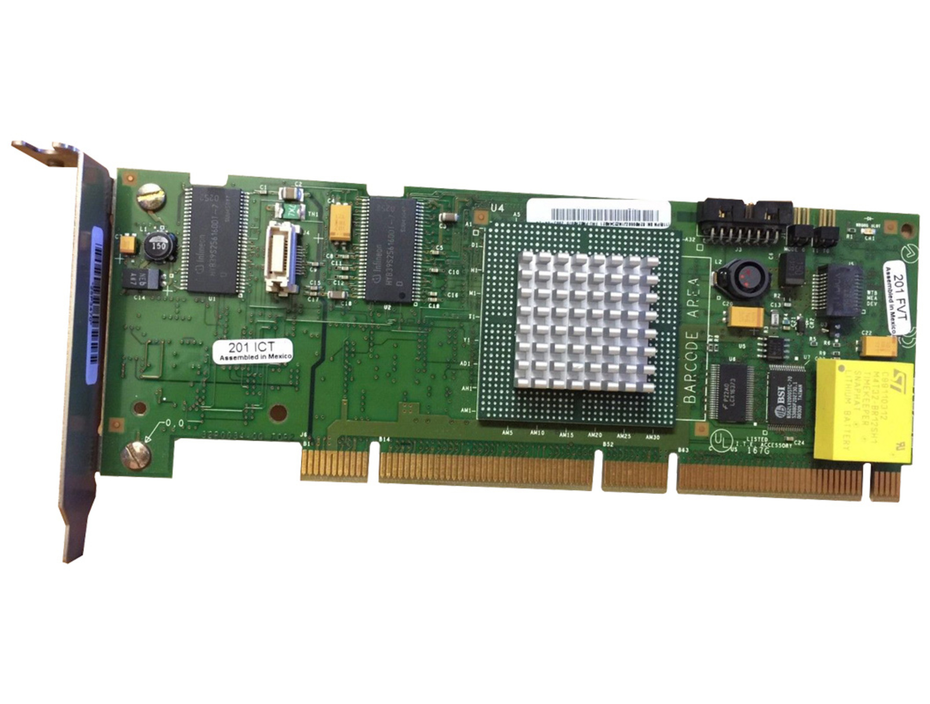 RAID CONTROLLER IBM SERVERAID 5I 128MB/2CH/U320 ZERO PCI-X Refurbished