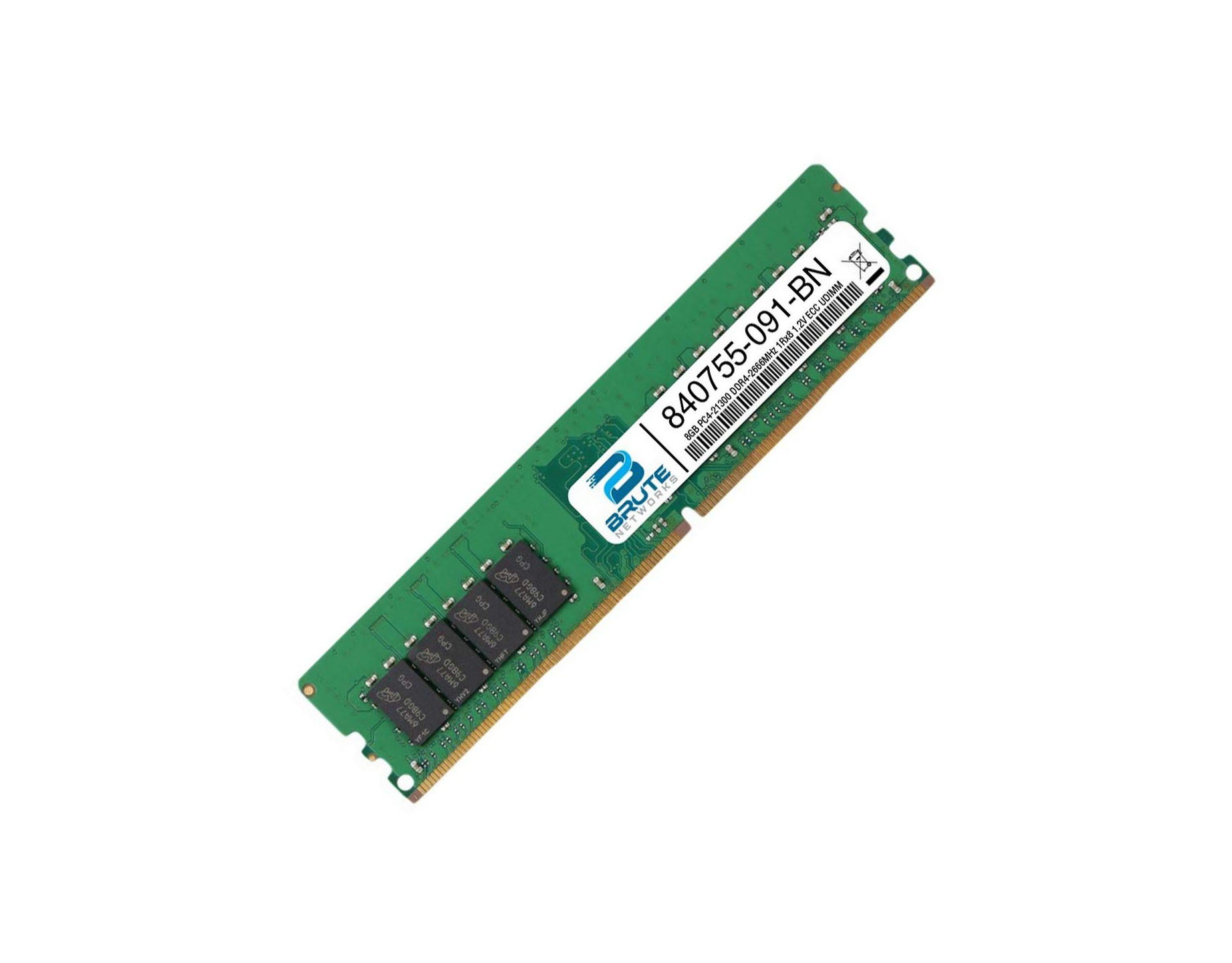 8GB HP PC4-21300V DDR4-2666 1Rx8 CL19 ECC RDIMM 1.2V Refurbished 8GB HP PC4-21300V DDR4-2666 1Rx8 CL19 ECC RDIMM 1.2V Refurbished