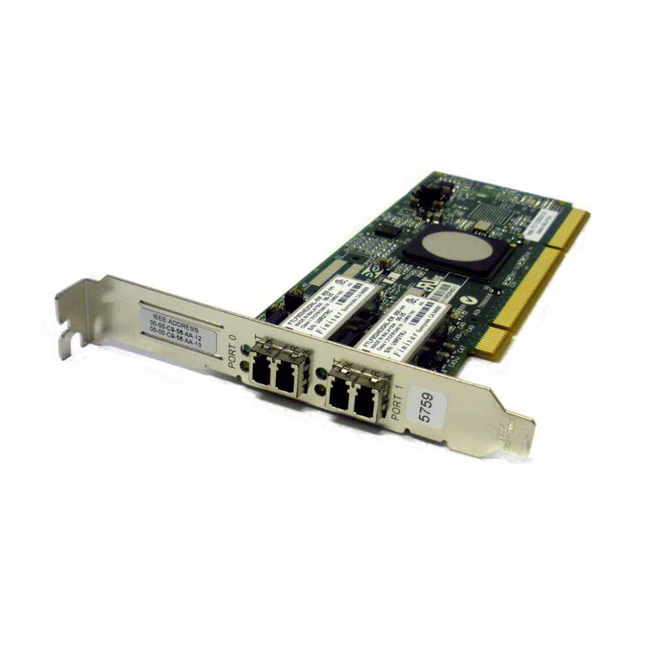 HBA FC 4GB EMULEX FIBER CHANNEL DUAL PORT PCI-X Refurbished HBA FC 4GB EMULEX FIBER CHANNEL DUAL PORT PCI-X Refurbished