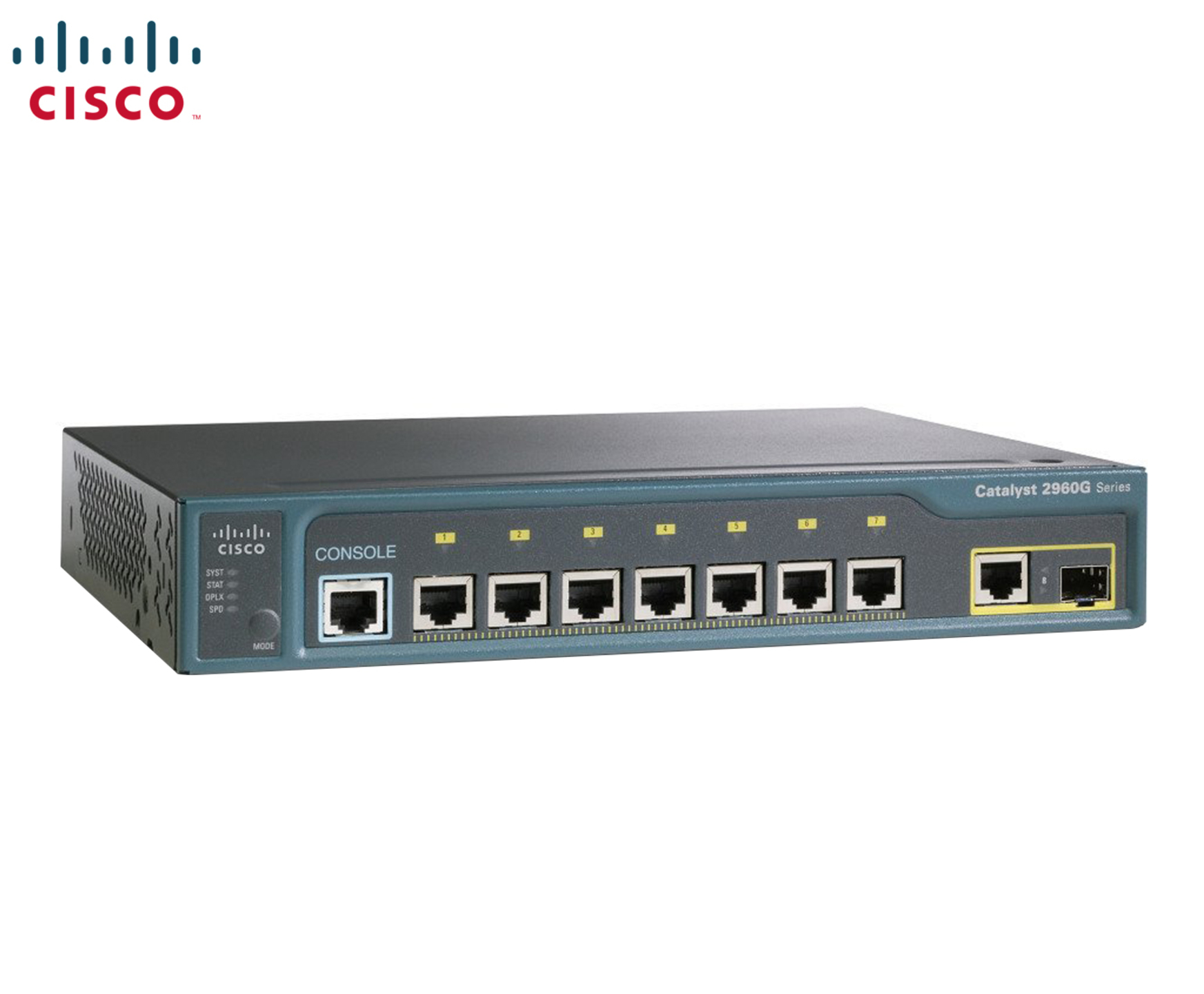 SWITCH ETH 8P 100MB & 1x1GB RJ45/SFP CISCO 2960 Refurbished