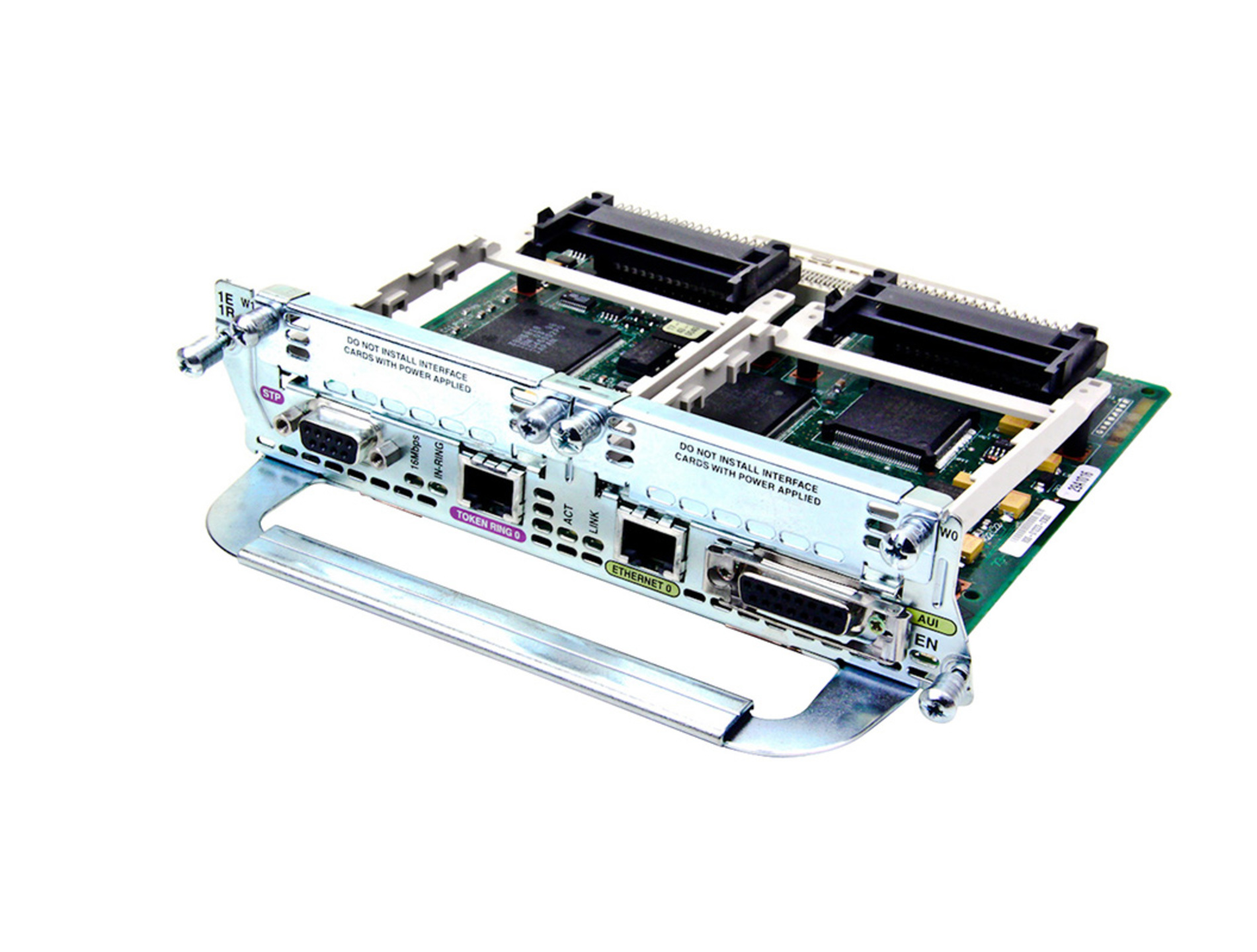 1-PORT ETH 1-PORT TOKEN RING 2x WAN CARD SLOT NET.MOD. Refurbished