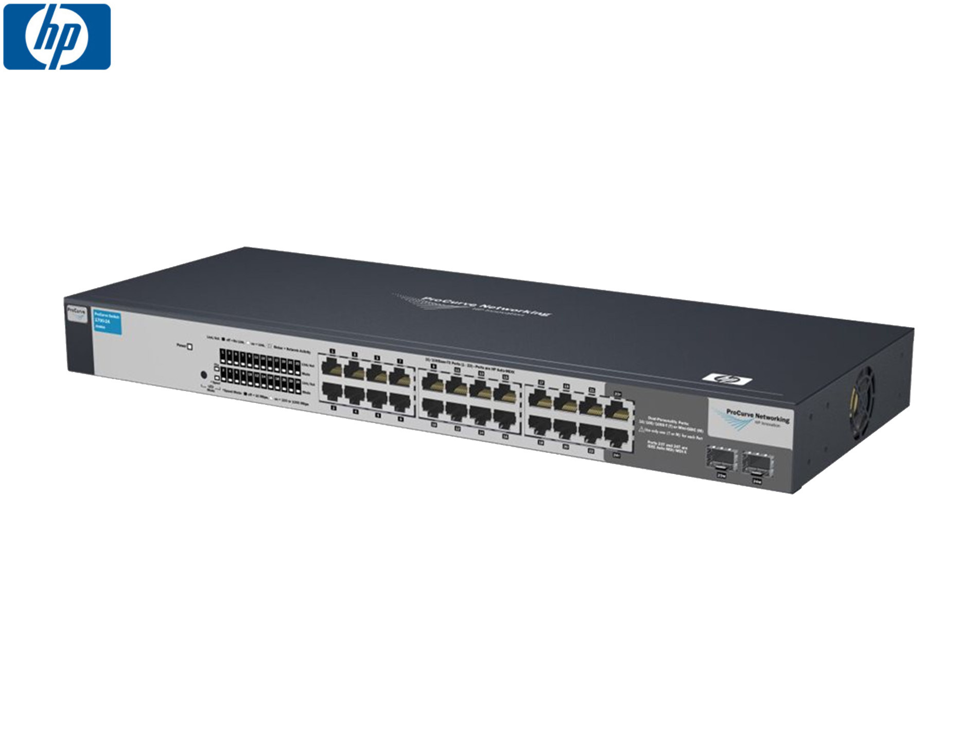 SWITCH ETH 24P 100MB RJ45 & 2x1GB SFP HP PROCURVE 1700-24G Refurbished