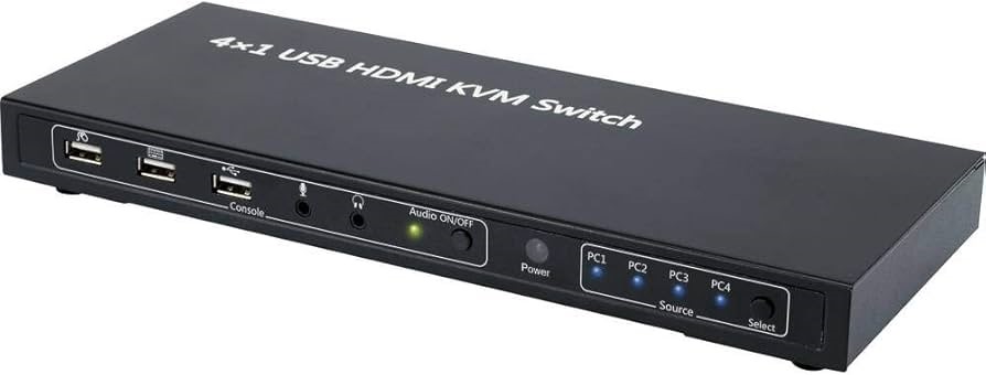 KVM SWITCH SPEAKA PROFESSIONAL 4PORT HDMI & USB Refurbished