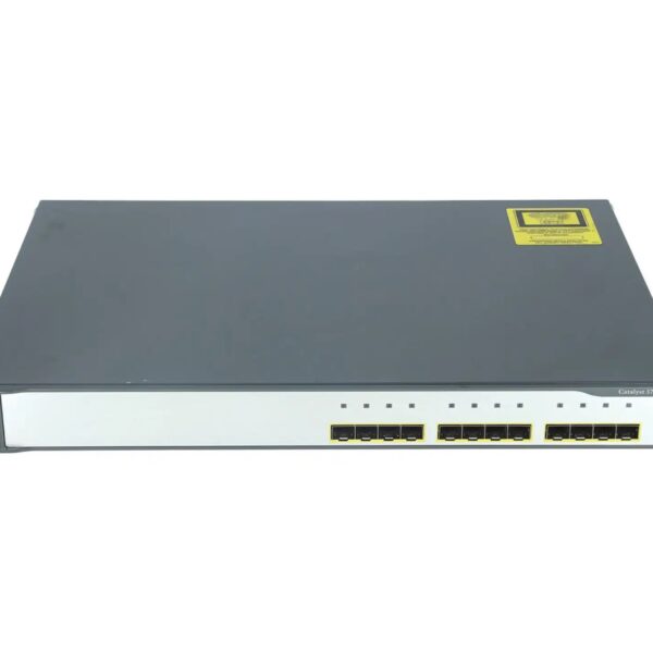 SWITCH ETH OPT 12P 1GB SFP CISCO CATALYST 3750G-12S-E NO PSU Refurbished