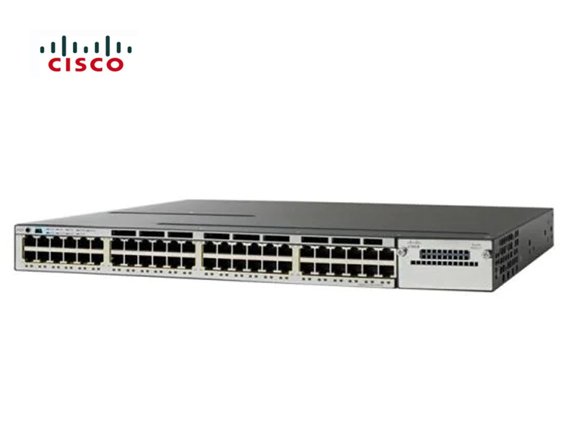 SWITCH ETH 48P 1GB CISCO 3750X 2x350w 2xFAN LAN Base Refurbished SWITCH ETH 48P 1GB CISCO 3750X 2x350w 2xFAN LAN Base Refurbished