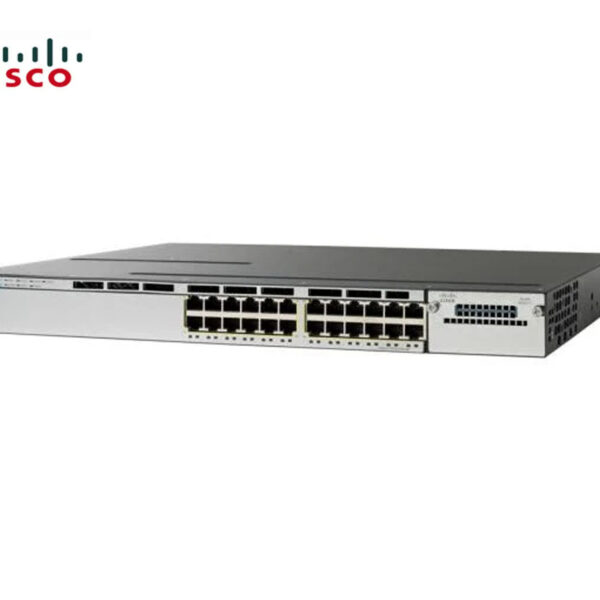 SWITCH ETH 24P 1GBE CISCO 3750X  2x350w 2xFAN LAN Base Refurbished