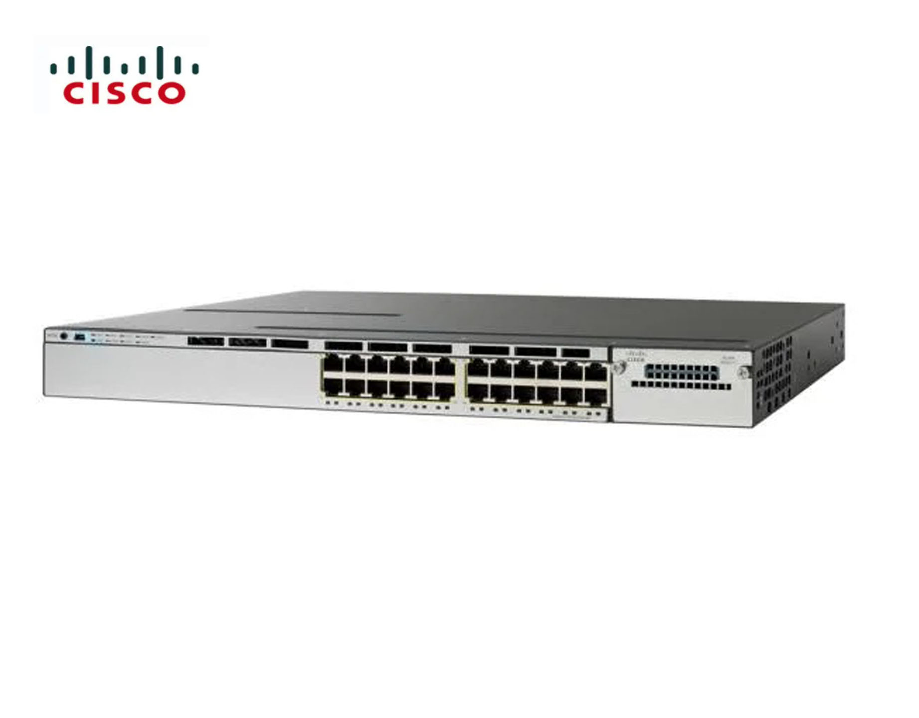 SWITCH ETH 24P 1GBE CISCO 3750X  2x350w 2xFAN LAN Base Refurbished