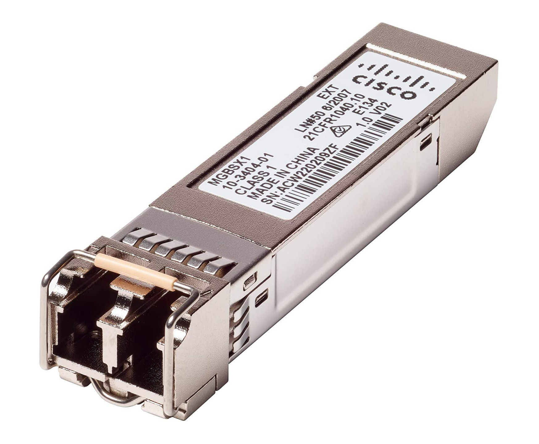 FC SFP TRANSCEIVER 1GB 1000BASE-SX 550M LINKSYS COMPATIBLE Refurbished