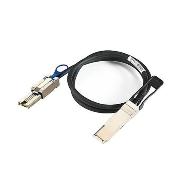 QSFP 40GB+SFF-8436 TO MINISAS SFF-8088 PASSIVE DDR CABLE 1M Refurbished
