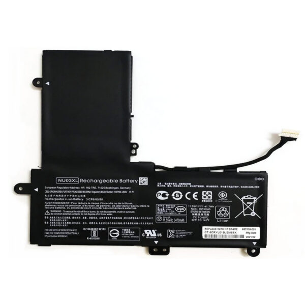 HP PROBOOK 11 G1 G2 BATTERY NEW - 687038-001 Refurbished