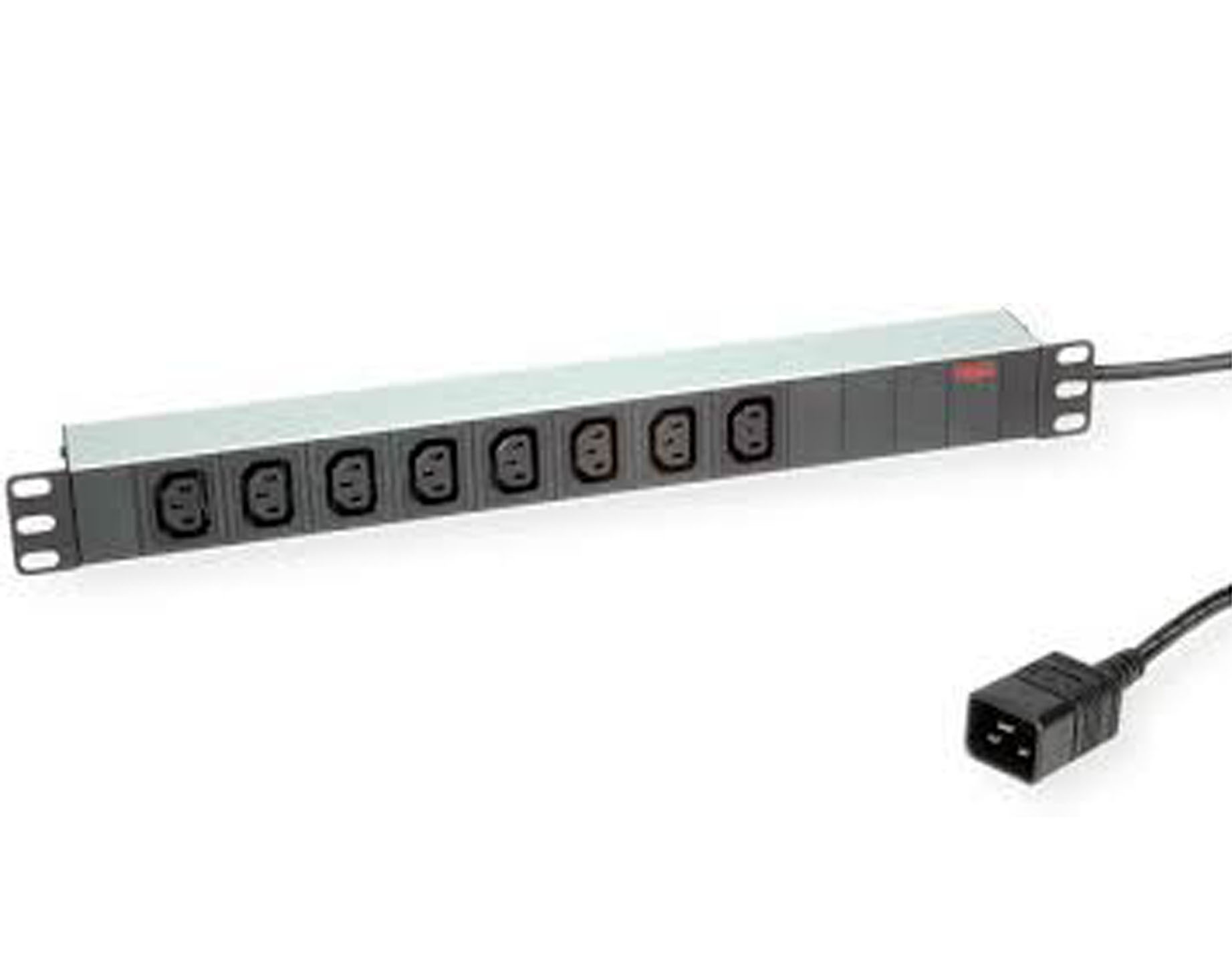 POWERSTRIP ROLINE 19' 8P xC13 WITH 2M C20 CABLE ALUMINUM 16A Refurbished