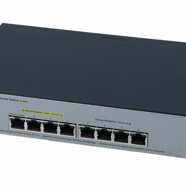 SWITCH ETH 8P 1GBE HPE 1920S-8G 4Ports POE+ 65W NEW Refurbished