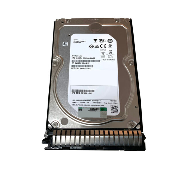 HDD SATA 2TB HP 7.2K 6G 3.5'' NEW Refurbished