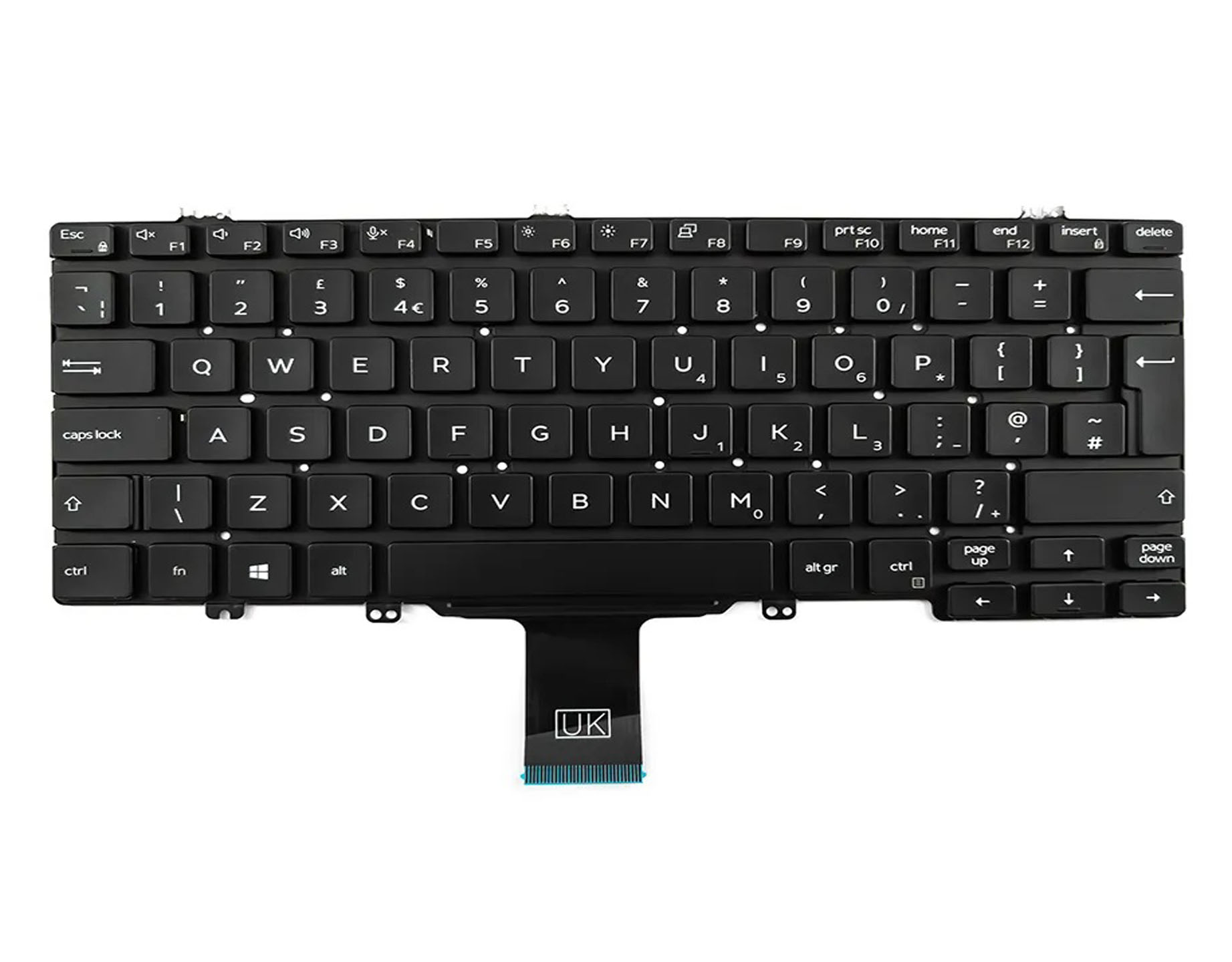 DELL LATITUDE 7300 5300 5300-2-in-1 KEYBOARD US BL NEW Refurbished