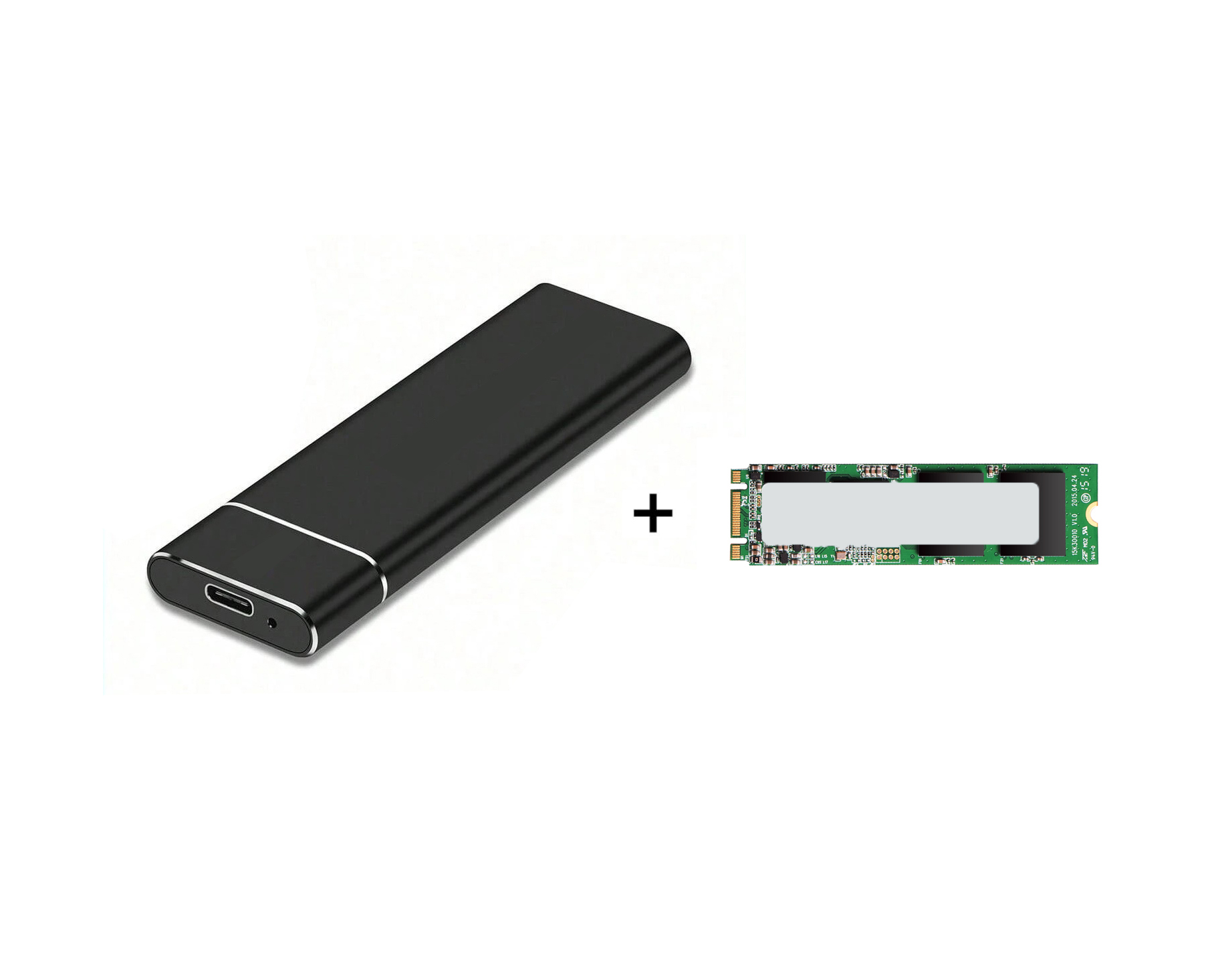 EXTERNAL CASE WITH SSD 1TB M2 SATA 3 NEW Refurbished