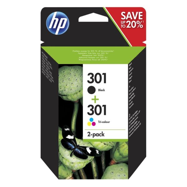 HP Μελάνι Inkjet No.301 Combo 2-Pack (N9J72AE) (HPN9J72AE) - SCAX