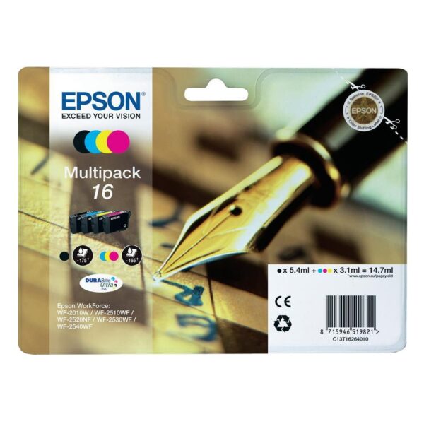 Epson Μελάνι Inkjet No.16 Multipack (C13T16264012) (EPST162640) - SCAX