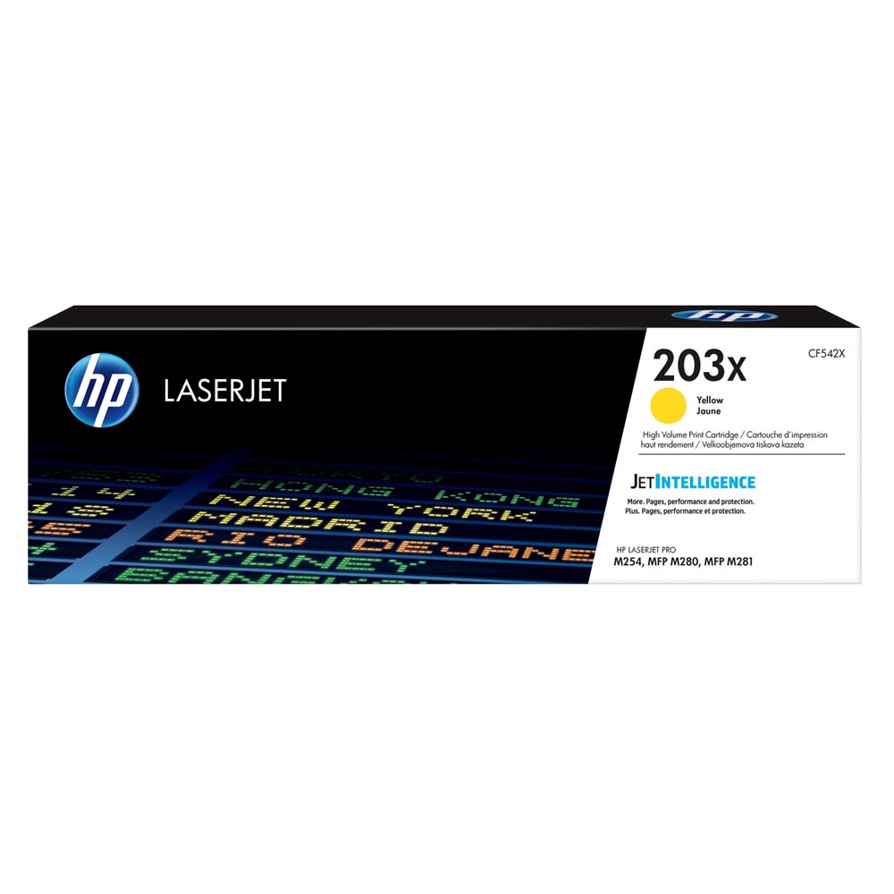 HP 203X LaserJet HC Yellow Toner (2.5k) (CF542X) (HPCF542X) - SCAX HP 203X LaserJet HC Yellow Toner (2.5k) (CF542X) (HPCF542X) - SCAX