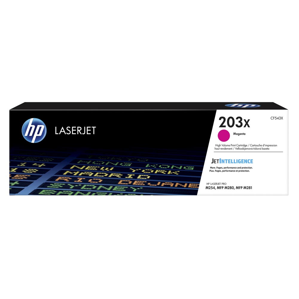 HP 203X LaserJet HC Magenta Toner (2.5k) (CF543X) (HPCF543X) - SCAX HP 203X LaserJet HC Magenta Toner (2.5k) (CF543X) (HPCF543X) - SCAX