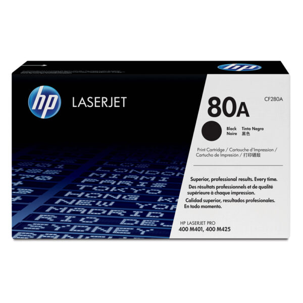 HP 80A LaserJet Black Toner (2.7k) (CF280A) (HPCF280A) - SCAX