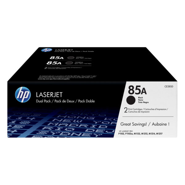 HP LaserJet P100/M1130 Black Toner Twin Pack (CE285AD) (HPCE285AD) - SCAX