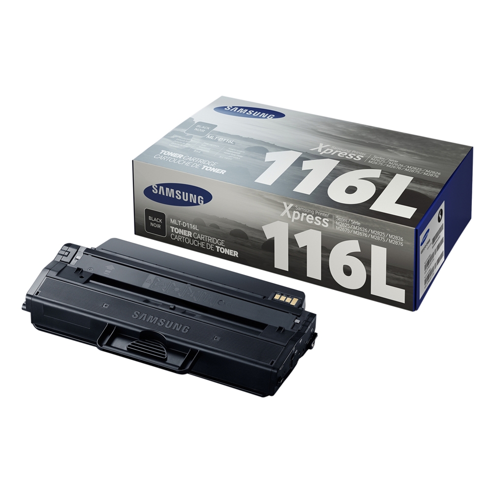 Samsung MLT-D116L High Yield Black Toner Cartridge (SU828A) (HPMLTD116L) - SCAX Samsung MLT-D116L High Yield Black Toner Cartridge (SU828A) (HPMLTD116L) - SCAX