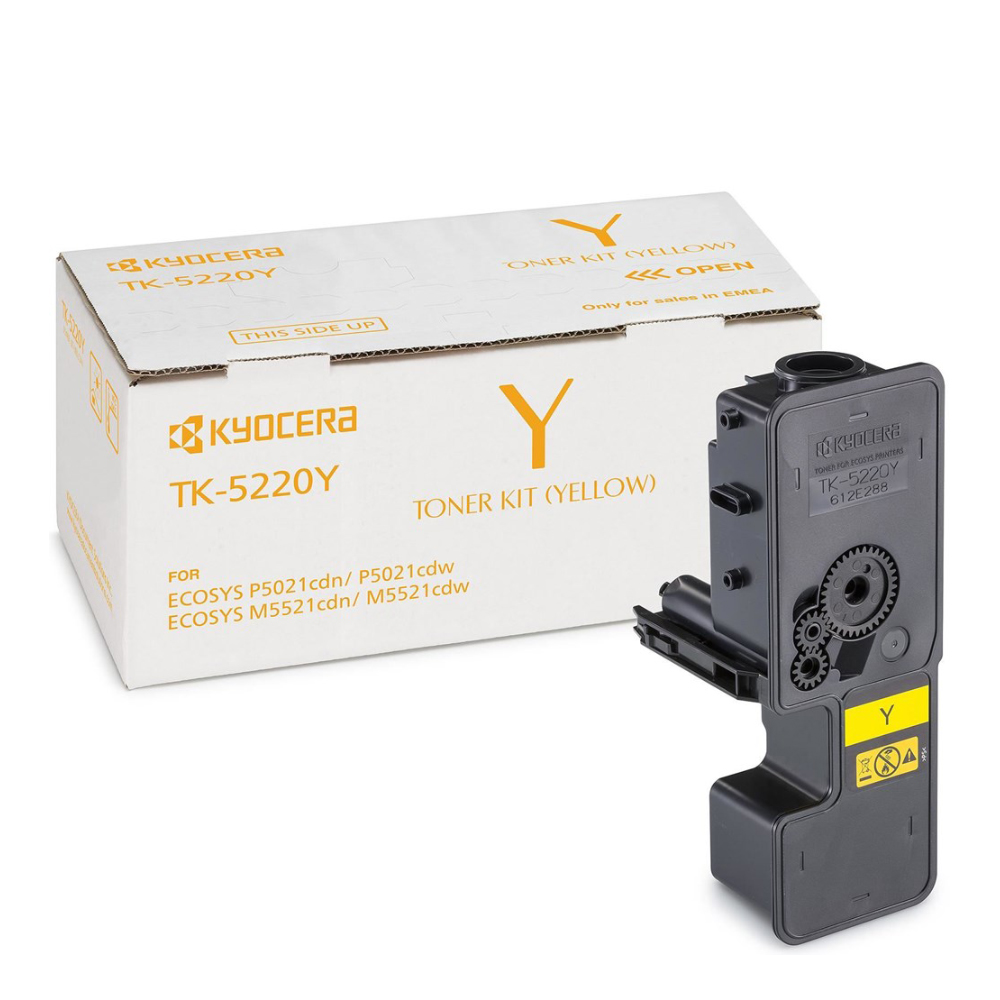 KYOCERA ECOSYS M5521MFP/P5021 TONER YELLOW (TK-5220Y) (KYOTK5220Y) - SCAX KYOCERA ECOSYS M5521MFP/P5021 TONER YELLOW (TK-5220Y) (KYOTK5220Y) - SCAX