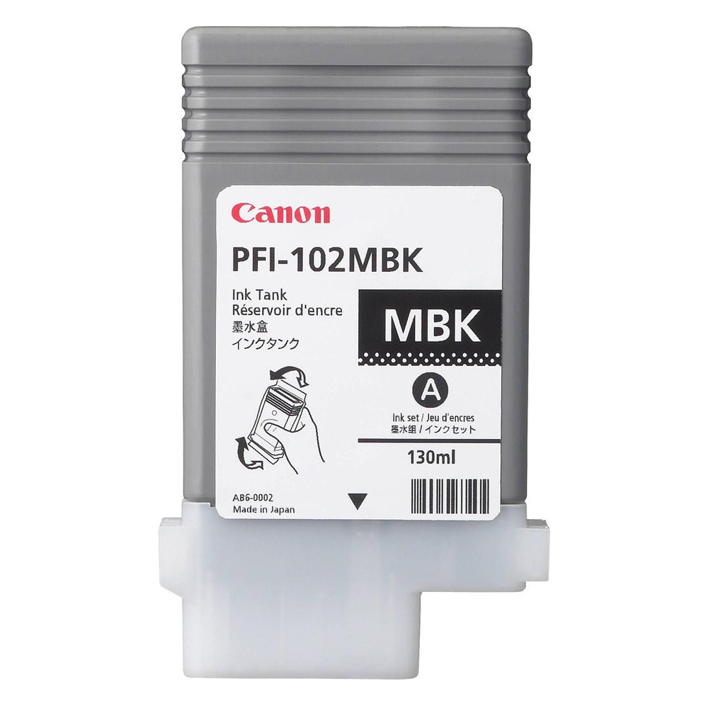 Canon Μελάνι Inkjet PFI-102MBK Matte Black (0894B001) (CANPFI-102MB) - SCAX