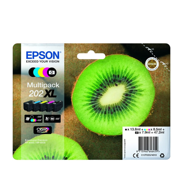 Epson Μελάνι Inkjet 202XL Multipack (C13T02G74010) (EPST02G740) - SCAX