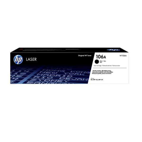 HP 106A Black Original Laser Toner Cartridge (1k) (W1106A) (HPW1106A) - SCAX