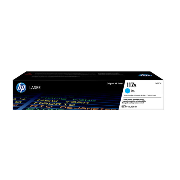HP 117A Cyan Original Laser Toner Cartridge (W2071A) (HPW2071A) - SCAX