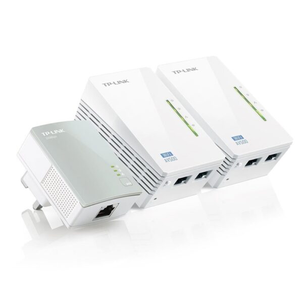 TP-LINK PowerLine WPA4220T AV500 Wireless 3-Pack Starter Kit (TL-WPA4220 TKIT) (TPTL-WPA4220TKIT) - SCAX