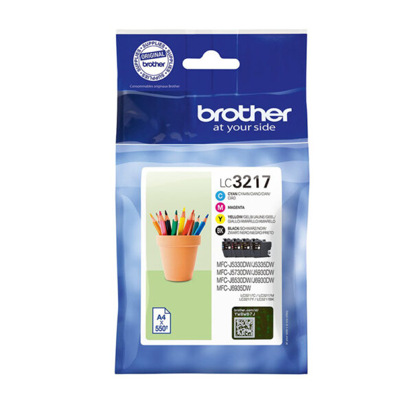Brother Μελάνι Inkjet LC-3217VP Multipack (LC-3217VP) (BRO-LC-3217VP) - SCAX