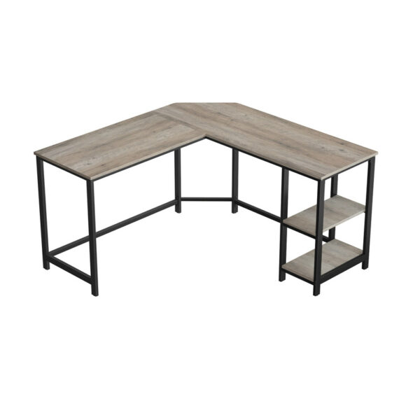 Μεταλλικό Γωνιακό Γραφείο με Θέση για Υπολογιστή 138 x 138 x 75 cm Vasagle (LWD72X) (VASLWD72X) - SCAX