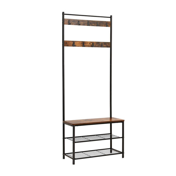 Μεταλλικό Έπιπλο Εισόδου με 3 Ράφια και 9 Κρεμάστρες 70 x 175 x 32 cm Vasagle (HSR41BX) (VASHSR41BX) - SCAX