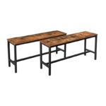 Σετ Μεταλλικοί Πάγκοι Τραπεζαρίας 108 x 32.5 x 50 cm 2 τμχ Vasagle (KTB33X) (VASKTB33X) - SCAX