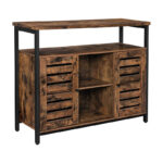 Μεταλλικό Έπιπλο με 2 Ντουλάπια και 3 Ράφια 100 x 35 x 80 cm Vasagle (LSC79BX) (VASLSC79BX) - SCAX