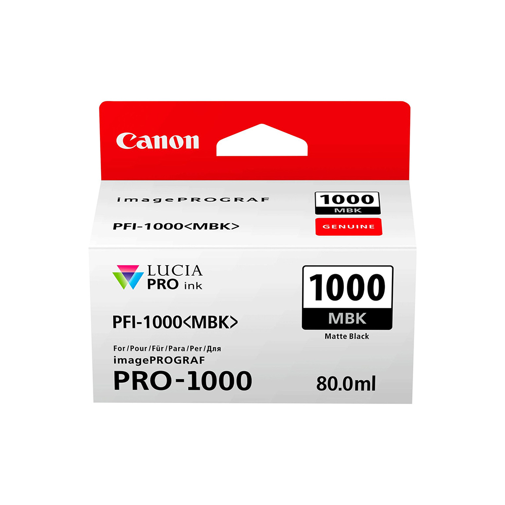 Canon Μελάνι Inkjet PFI1000MBK Matte Black (0545C001) (CANPFI-1000MBK) - SCAX