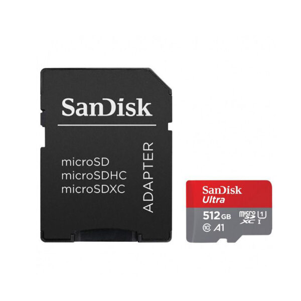 Sandisk Ultra microSDXC 512GB Class 10 U1 A1 UHS-I 140MB/s (SDSQUAC-512G-GN6MA) (SANSDSQUAC-512G-GN6MA) - SCAX