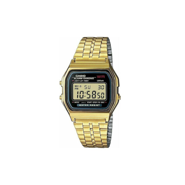 Casio Vintage Iconic Ψηφιακό Ρολόι Μπαταρίας με Μεταλλικό Μπρασελέ Χρυσό (ITA159WGEA-1EF) (CASITA159WGEA1EF) - SCAX