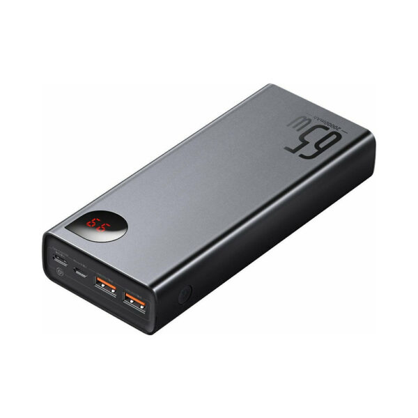 Baseus Adaman Power Bank 20000mAh 65W με 2 Θύρες USB-A και Θύρα USB-C Quick Charge 3.0 Μαύρο (PPIMDA-D01) (BASPPIMDAD01) - SCAX