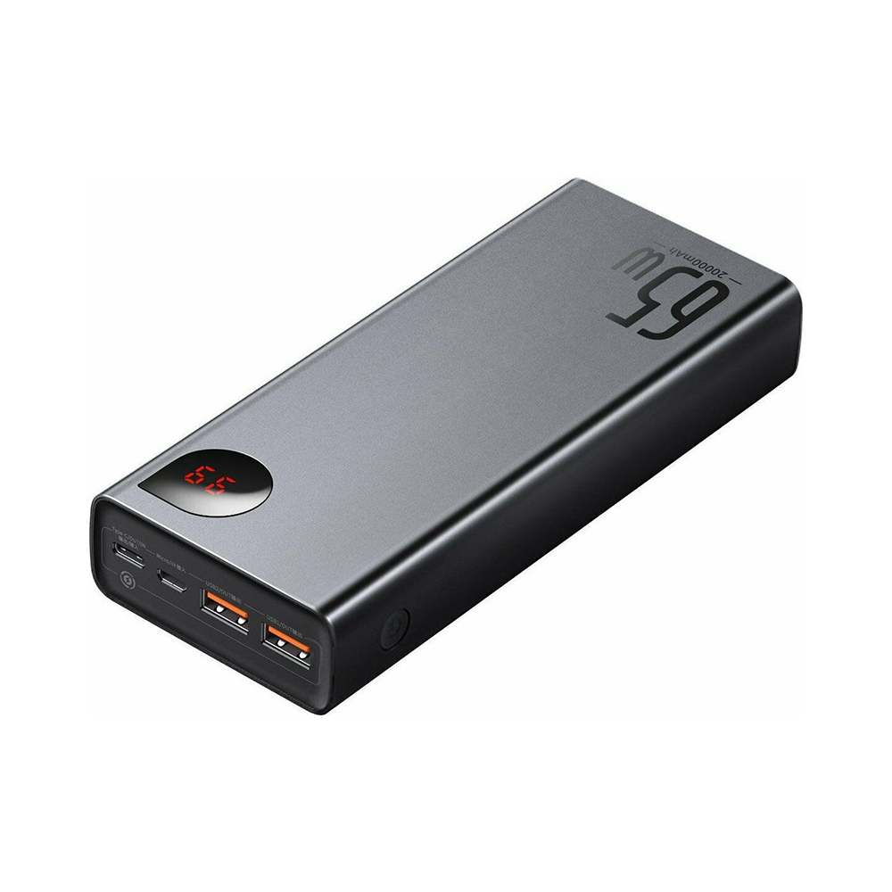 Baseus Adaman Power Bank 20000mAh 65W με 2 Θύρες USB-A και Θύρα USB-C Quick Charge 3.0 Μαύρο (PPIMDA-D01) (BASPPIMDAD01) - SCAX Baseus Adaman Power Bank 20000mAh 65W με 2 Θύρες USB-A και Θύρα USB-C Quick Charge 3.0 Μαύρο (PPIMDA-D01) (BASPPIMDAD01) - SCAX